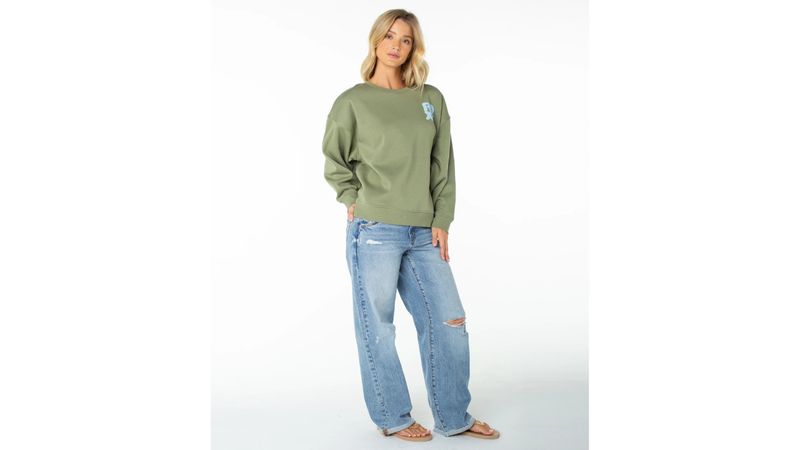 ROXY MORNING STROLL SWEATSHIRT GLD