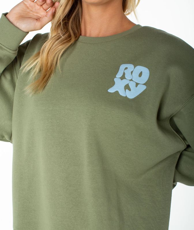 ROXY MORNING STROLL SWEATSHIRT GLD