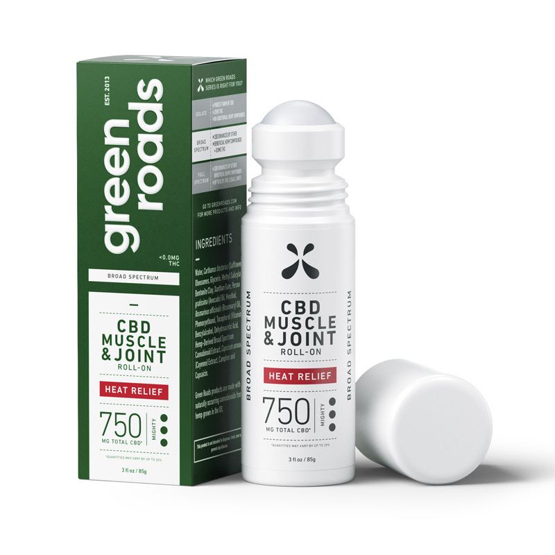 Green Roads, Muscle &amp; Joint Roll-On, Heat Relief, 750mg