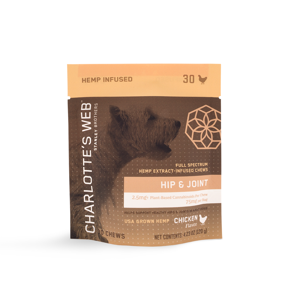 Charlotte&#39;s Web Dog Chews, Hip &amp; Joint, 30ct
