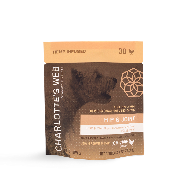 Charlotte&#39;s Web Dog Chews, Hip &amp; Joint, 30ct