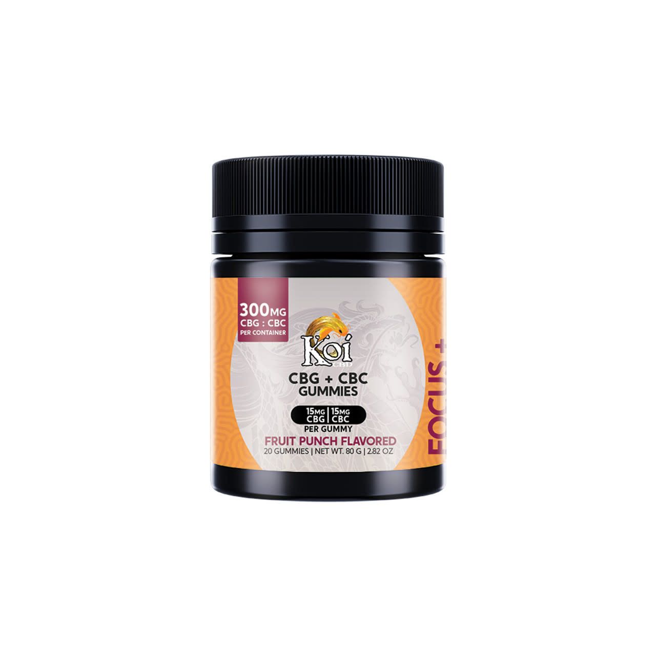 Koi, Gummies, CBG + CBC Fruit Punch 300mg - 20ct Jar