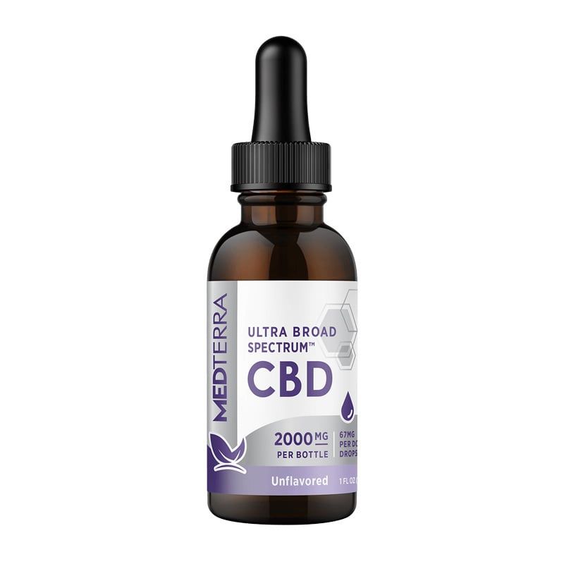 Medterra, Tincture, Ultra Broad Spectrum, 2000mg, Unflavored
