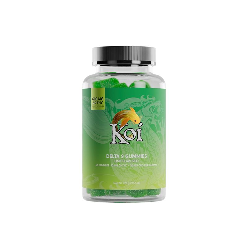 Koi, Gummies, CBD+D9, Lime, 60ct
