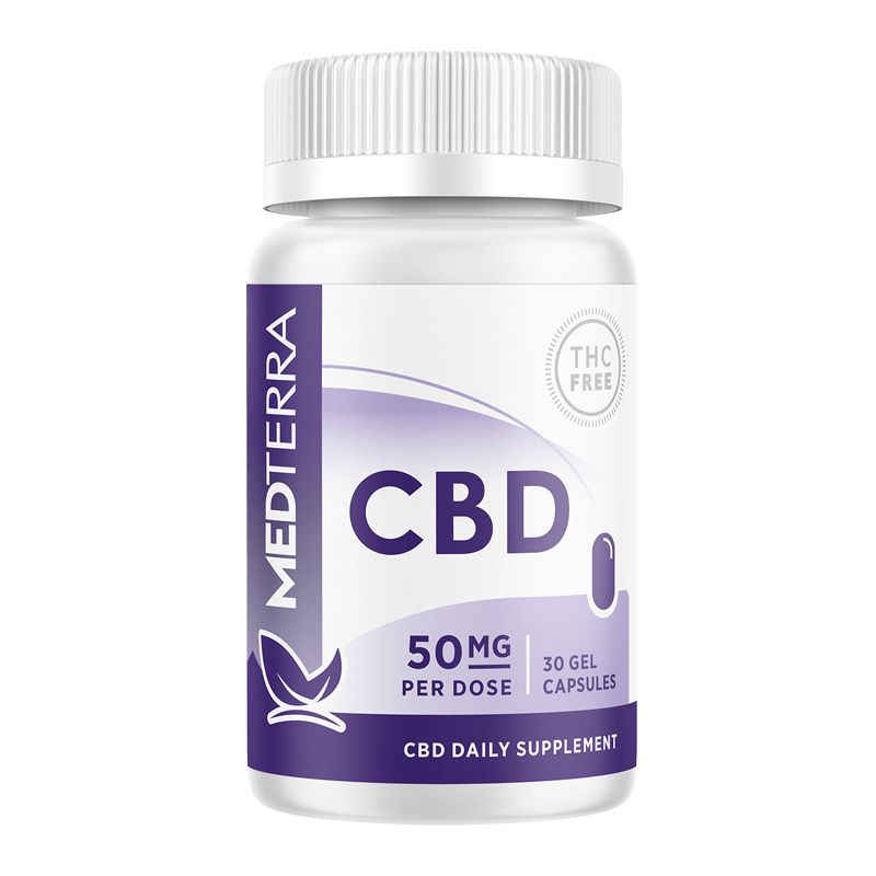 Medterra Gel Capsules, Isolate, 50mg (30ct)