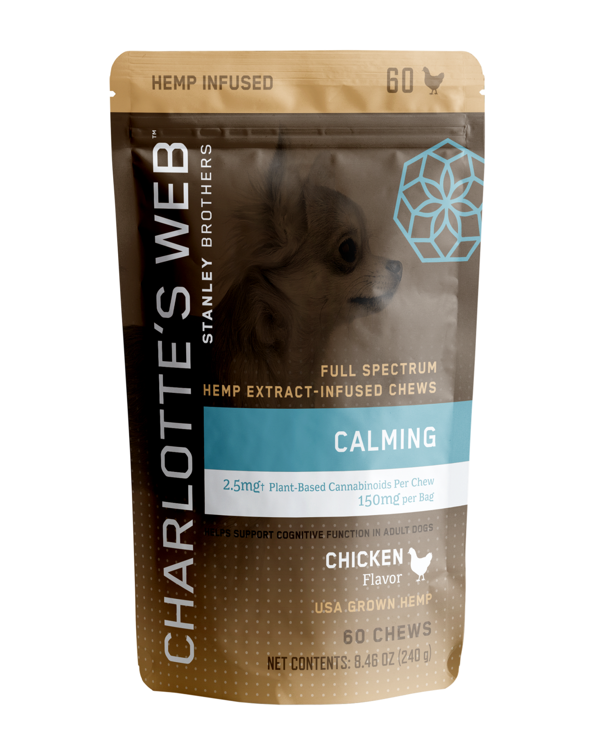 Charlotte&#39;s Web Dog Chews, Calming, 60ct