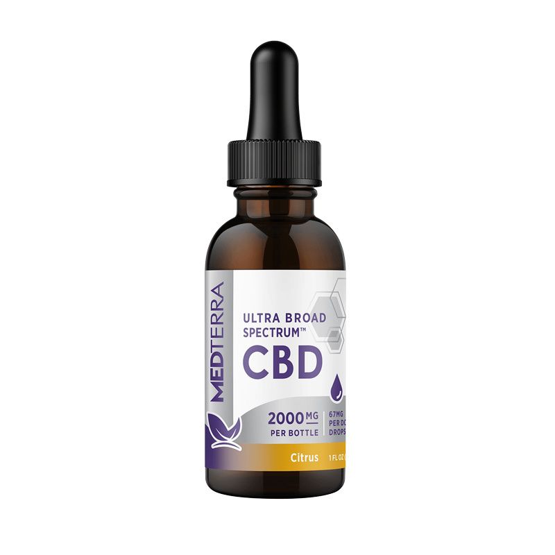 Medterra, Tincture, Ultra Broad Spectrum, Citrus, 2000mg