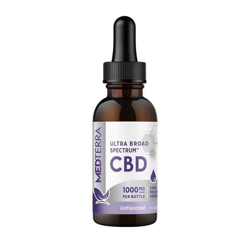 Medterra, Tincture, Ultra Broad Spectrum, 1000mg, Unflavored