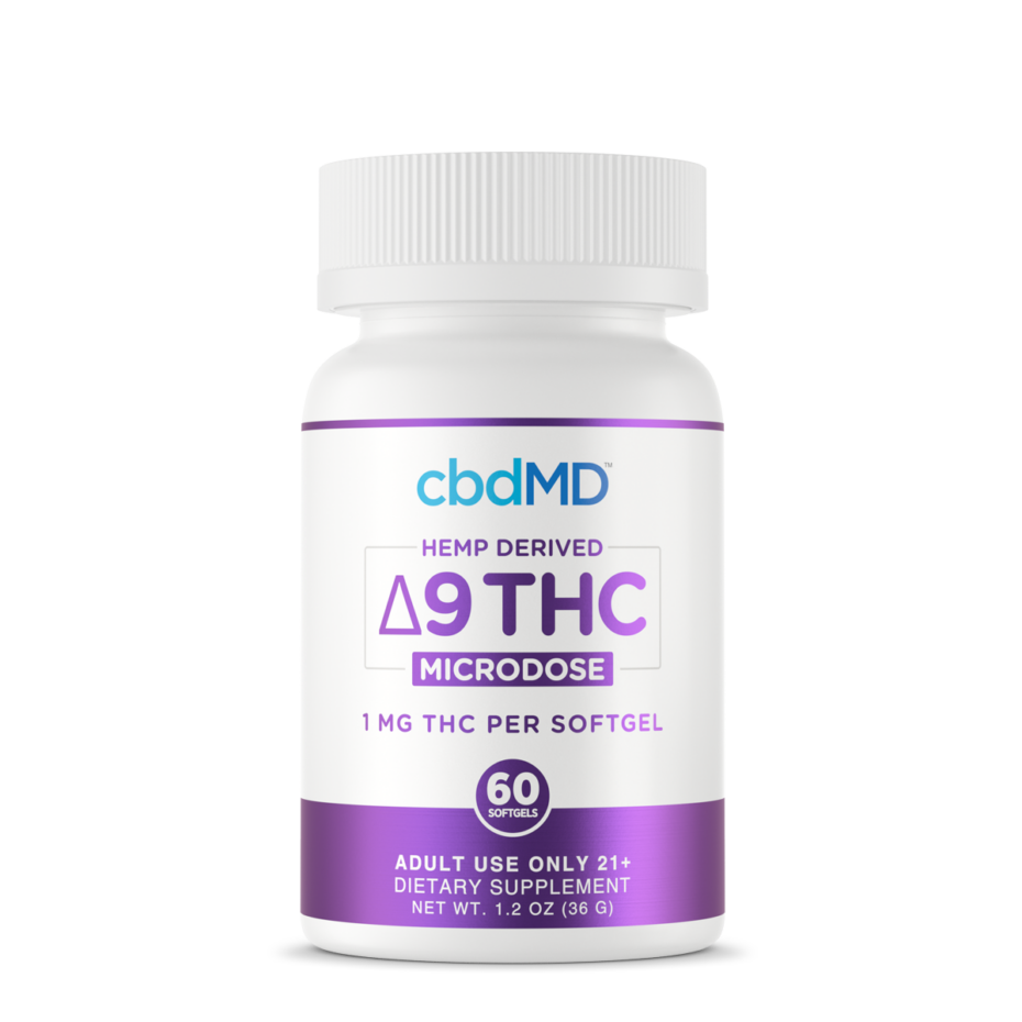 cbdMD, Capsules, D9 Microdose, 1mg