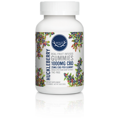 Wyld, Gummies, CBD, Huckleberry, 40ct