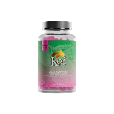 Koi, Gummies, CBD+D9, Watermelon, 60ct