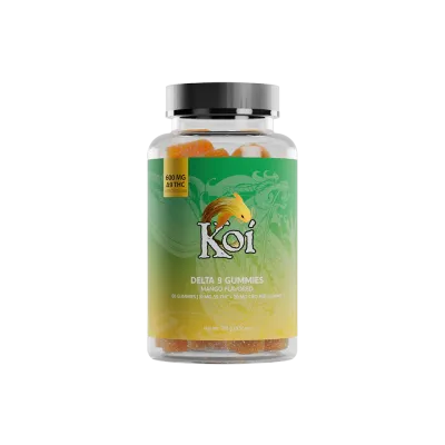 Koi, Gummies, CBD+D9, Mango, 60ct