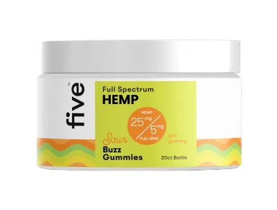 Five CBD, Gummies, Daily Buzz, Sour, 20ct