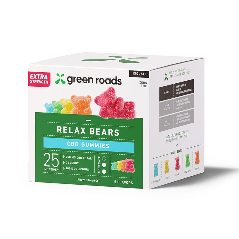 Green Roads, Gummies, Relax Berries, 25mg