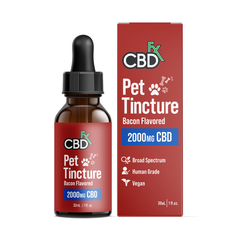 CBDFx, Pet Tincture, Bacon, 2000mg