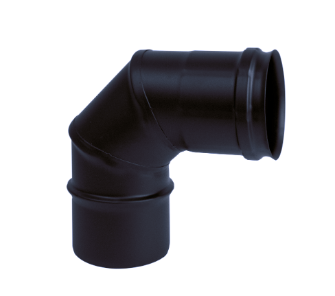 Inox bocht 90 graden.