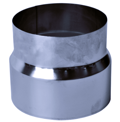 Inox reductie diameter 80/100mm