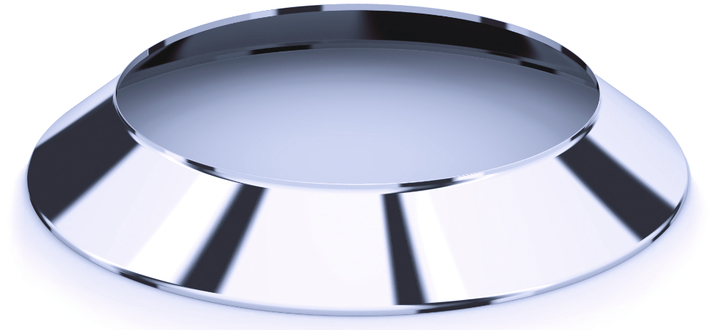 Stormkraag voor dubbelwandige geïsoleerde buis van Binnendiameter 100mm/buitendiameter 150mm.