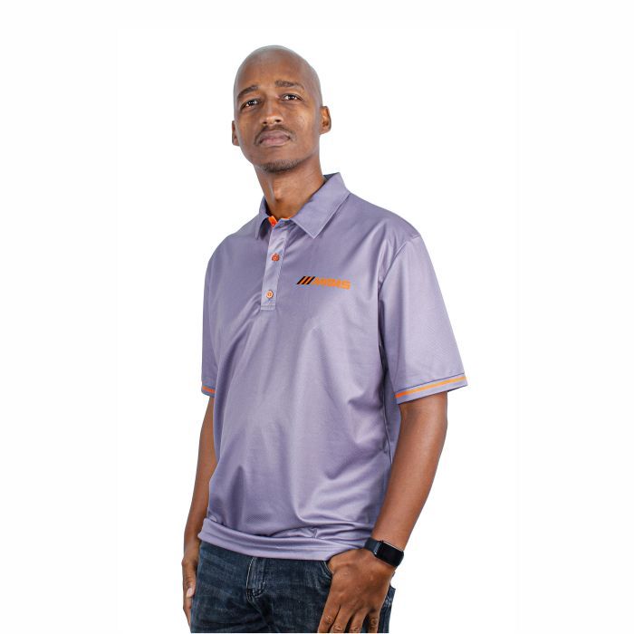 Men&#39;s Needle Drop Golf Shirt - Grey