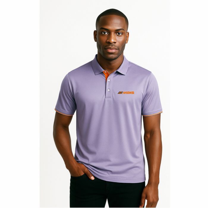 Men's Needle Drop Golf Shirt - Grey