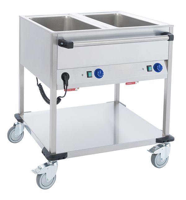 Mobiltherm Bain-Marie-Wagen BW2K 2 x 1/1 GN Fahrbarer Speisenausgabewagen