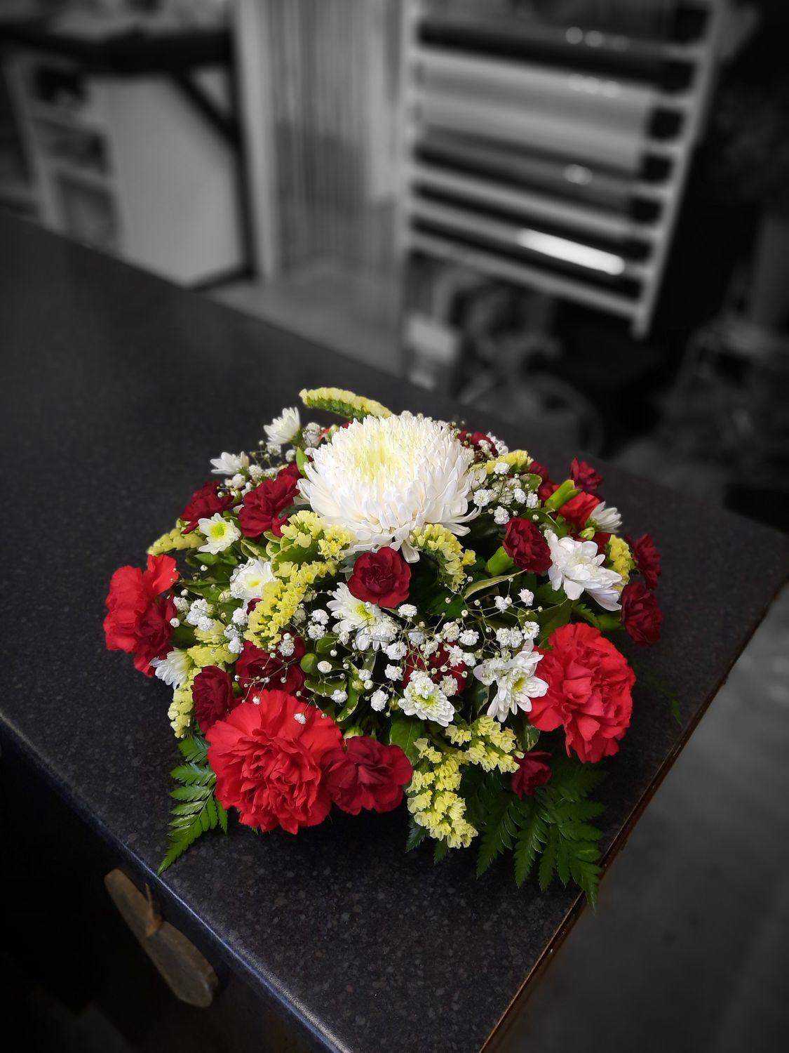Round Funeral Wreath