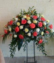 Large Coffin Flower Arrangement