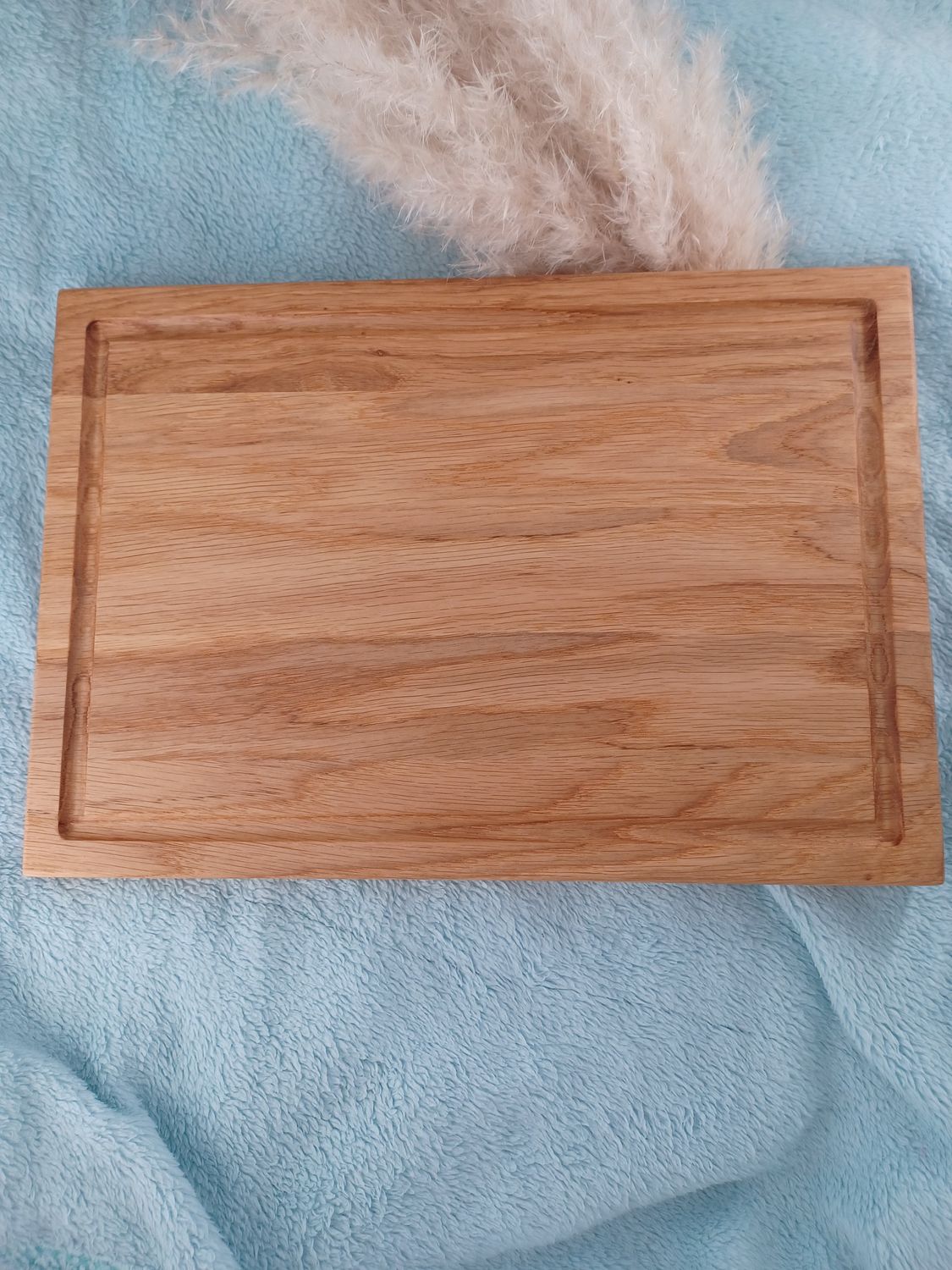 Brett aus Eiche mit Saftrille