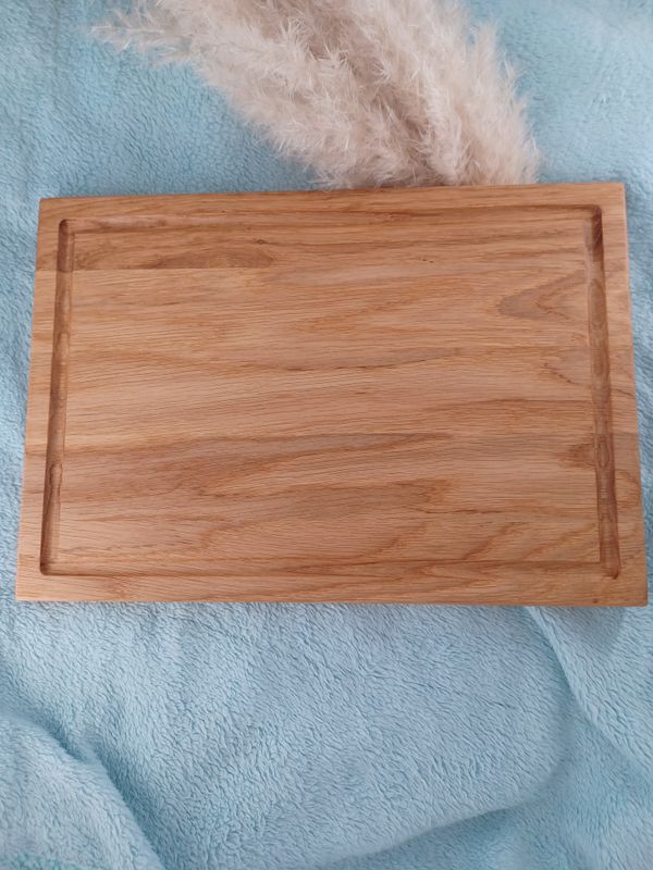 Brett aus Eiche mit Saftrille