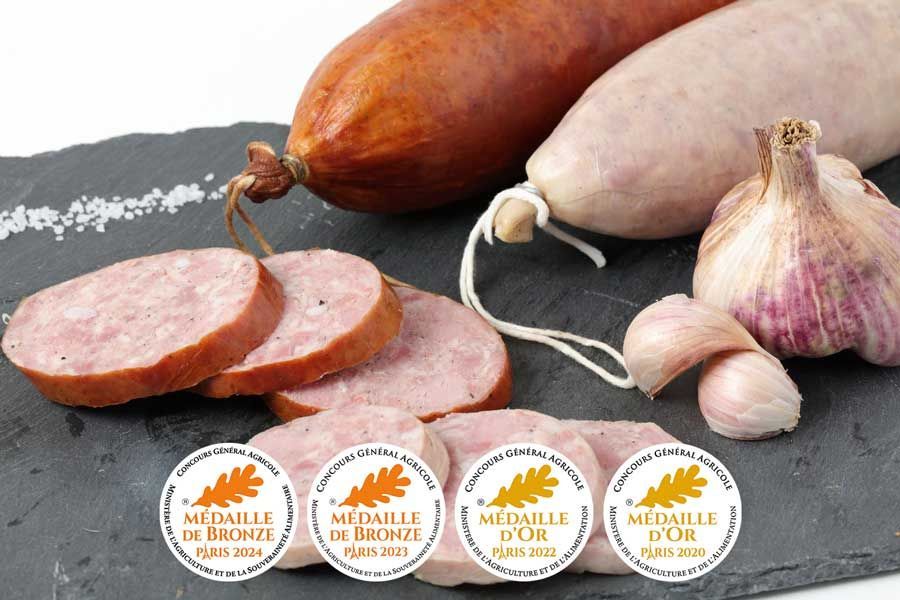 Saucisson à l'Ail blanc et fumé
