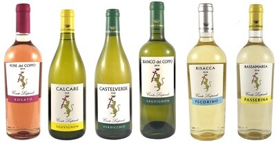 SELEZIONE 6 GRANDI VINI IN DEGUSTAZIONE IN ASSORTIMENTO :
5 BIANCHI + 1 ROSE' SELEZIONE 6 GRANDI VINI IN DEGUSTAZIONE IN ASSORTIMENTO :
5 BIANCHI + 1 ROSE'