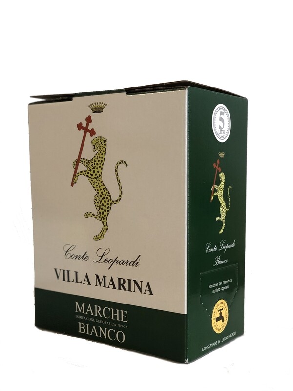 VILLA MARINA BIANCO
Marche IGT Bianco - Bag in Box 5 Litri VILLA MARINA BIANCO
Marche IGT Bianco - Bag in Box 5 Litri