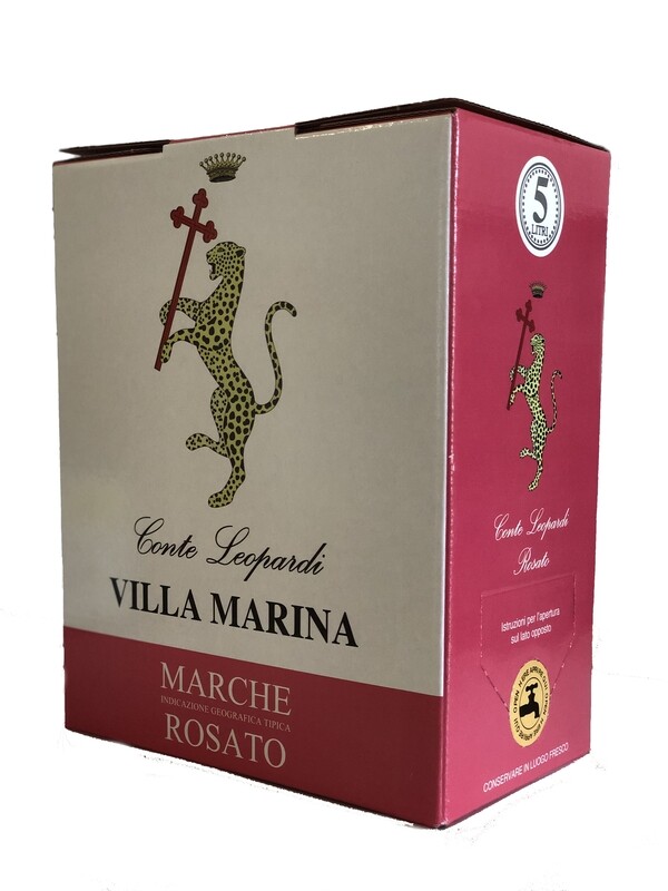 VILLA MARINA ROSATO 2020
Marche IGT Rosato Bag in Box 5 Litri VILLA MARINA ROSATO 2020
Marche IGT Rosato Bag in Box 5 Litri