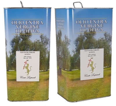Olio extra vergine di oliva 2019 -
N. 2 Latte da 5 Litri Olio extra vergine di oliva 2019 -
N. 2 Latte da 5 Litri