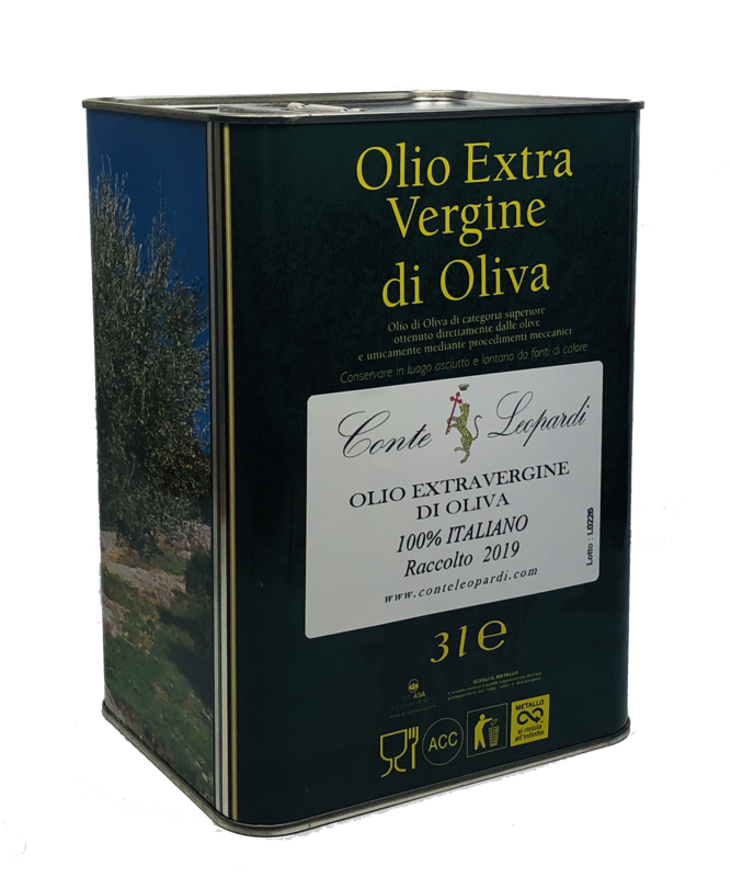 Olio Extra Vergine di Oliva 2019 - Latta da 3 Litri Olio Extra Vergine di Oliva 2019 - Latta da 3 Litri