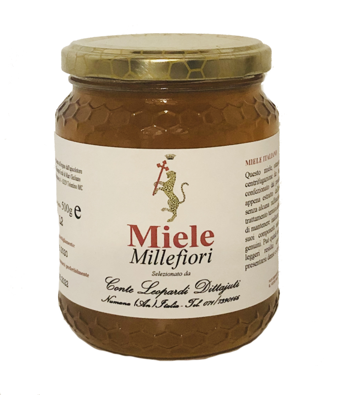 MIELE Millefiori Conte Leopardi
- Barattolo da 500 GR MIELE Millefiori Conte Leopardi
- Barattolo da 500 GR