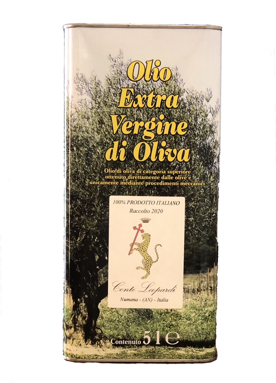 Olio Extra Vergine di Oliva 2021 -
1 Latta da 5 Litri