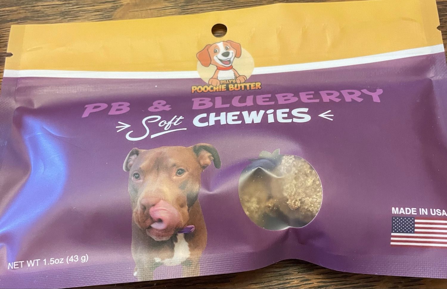 Baked Dog Treats PB And Blueberry