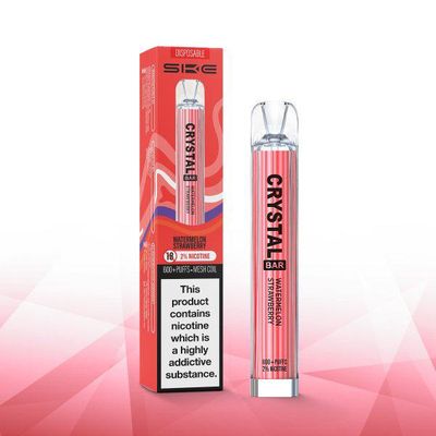 Watermelon Ske Crystal Bar 600 Disposable Vape - Juicy Watermelon Flavor - 20-Minute London Delivery