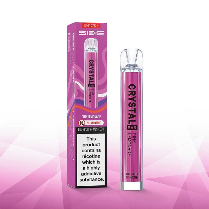 Watermelon Ske Crystal Bar 600 Disposable Vape - Refreshing Watermelon Flavor - 20-Minute London Delivery