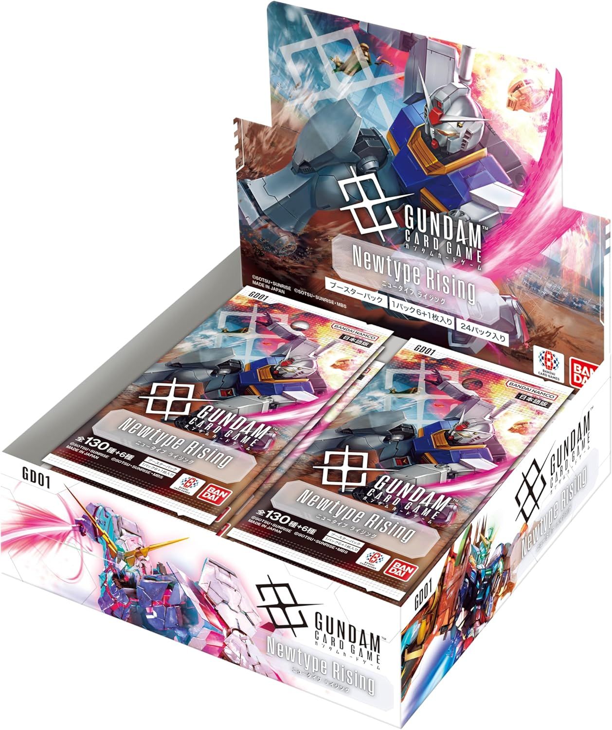 Bandai - Gundam Card Game: [BP01] New Type Rising Booster Display