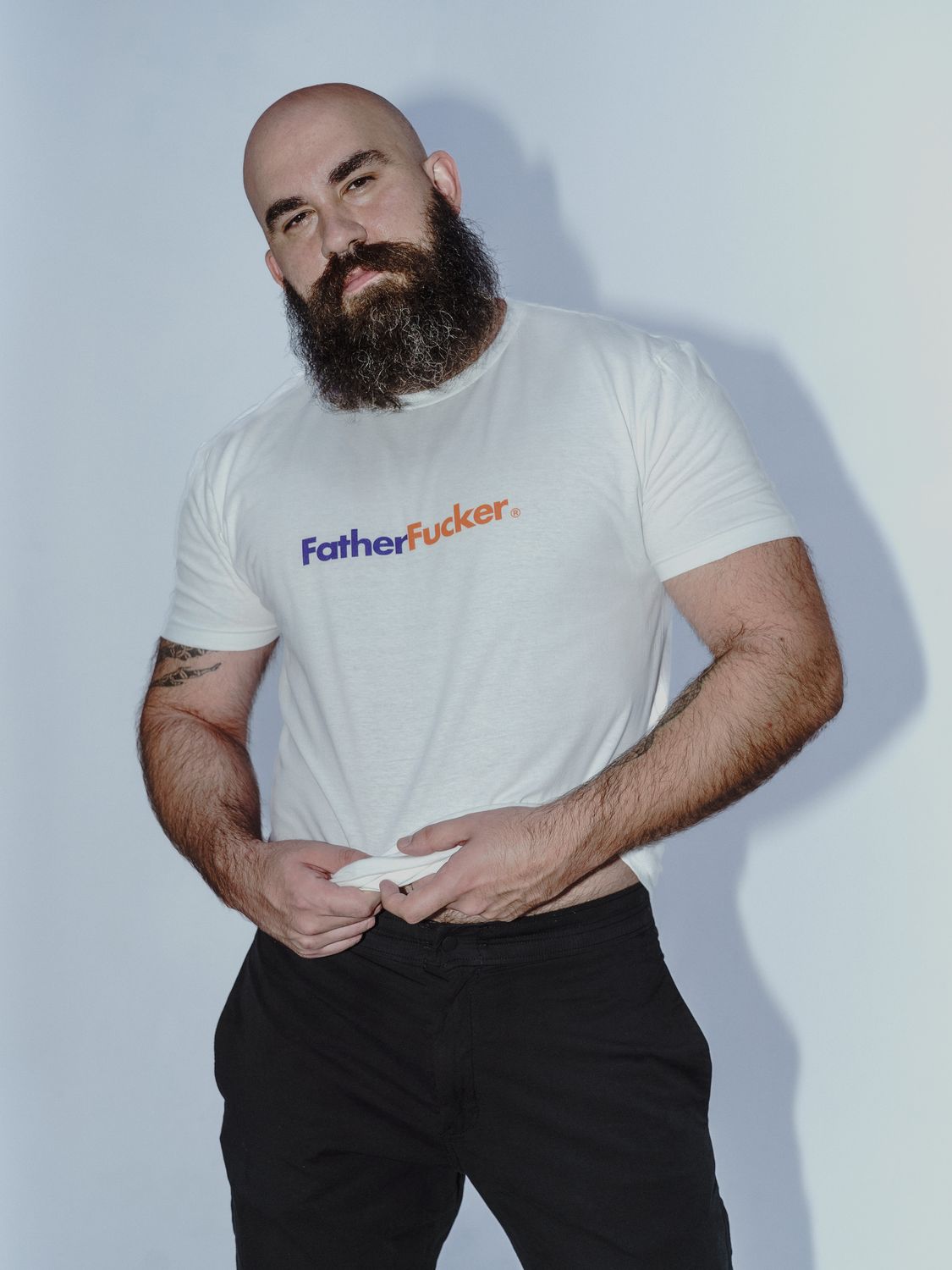 FATHERFUCKER White Genderless Premium T-Shirt