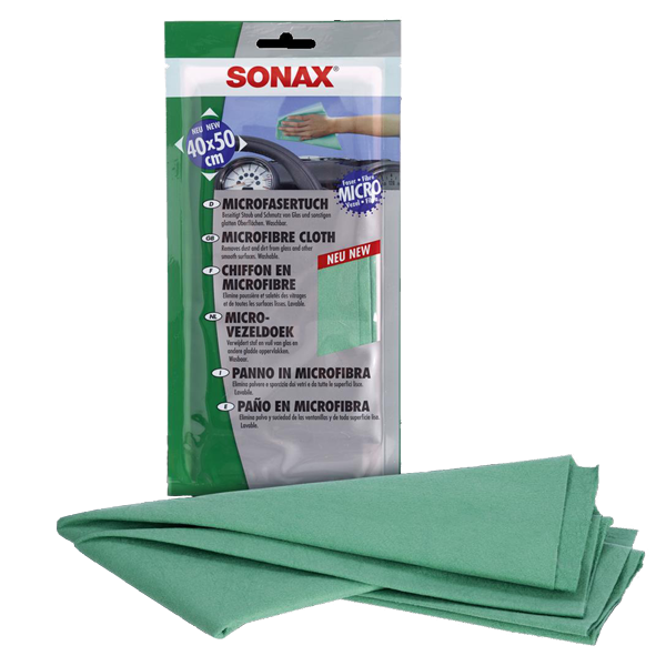 SONAX Green Microfiber + Glass Cloth