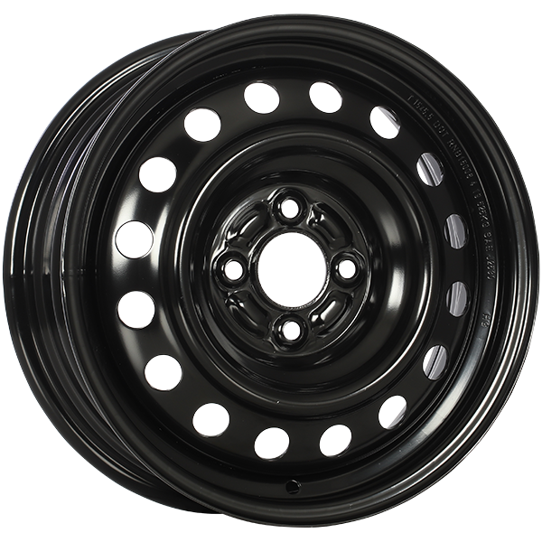 RNB/STEEL WHEEL Black E-Coating 16x6.0 BOLT PATTERN 4x100
