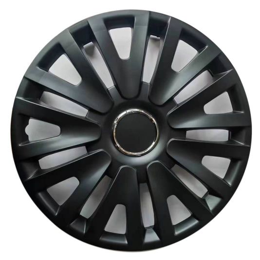 Ceco - CD80-2209B-19 - (4) 18 Spoke Satin Black ABS Wheel Covers 19&quot;