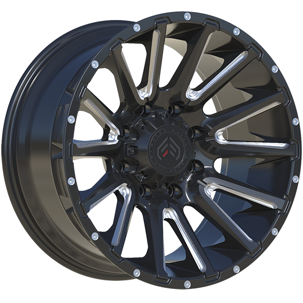 Forged Wheels / XR110 Gloss Black - Milled Edge 20x10.0 Bolt Pattern 8x170 XR102002