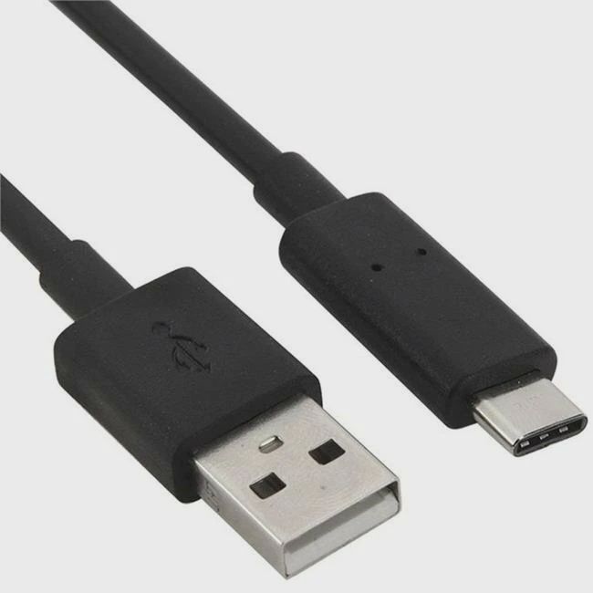Duracell Sync &amp; Charge Cable, USB Type-C, 3 feet, Black, LE2278
