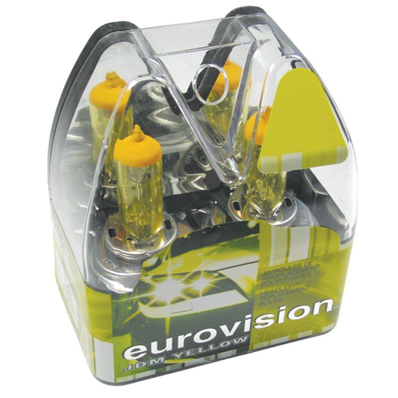 9006 55W Eurovision Yellow Headlight Bulb Kit