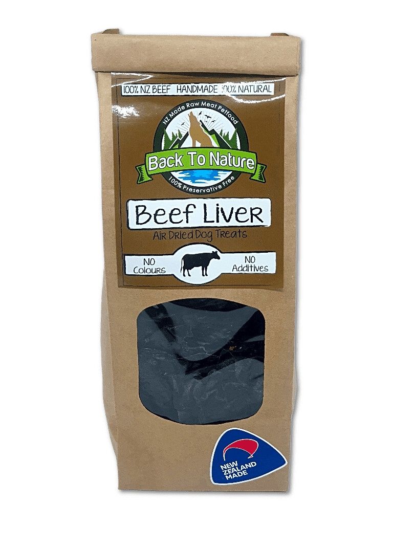 Back To Nature Dried Treats Beef Liver, Size: 100g