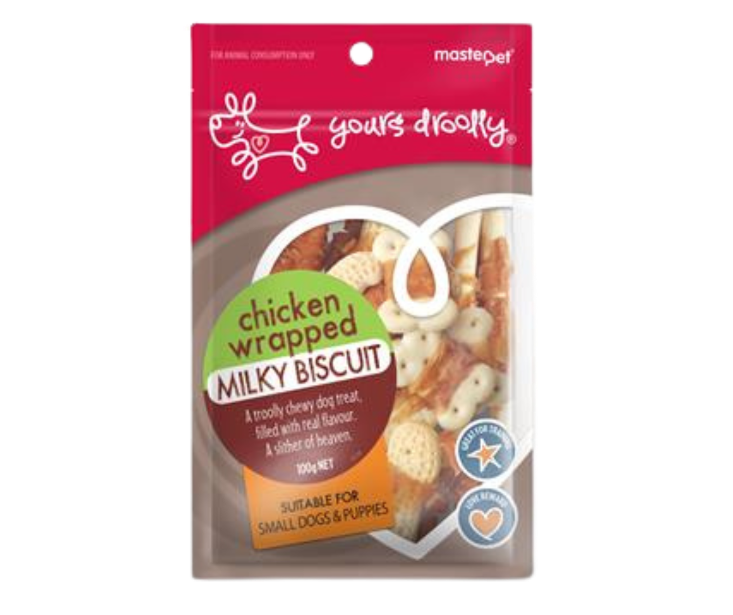 Yours Droolly - Chicken wrapped Milky Biscuits